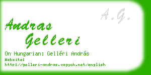 andras gelleri business card